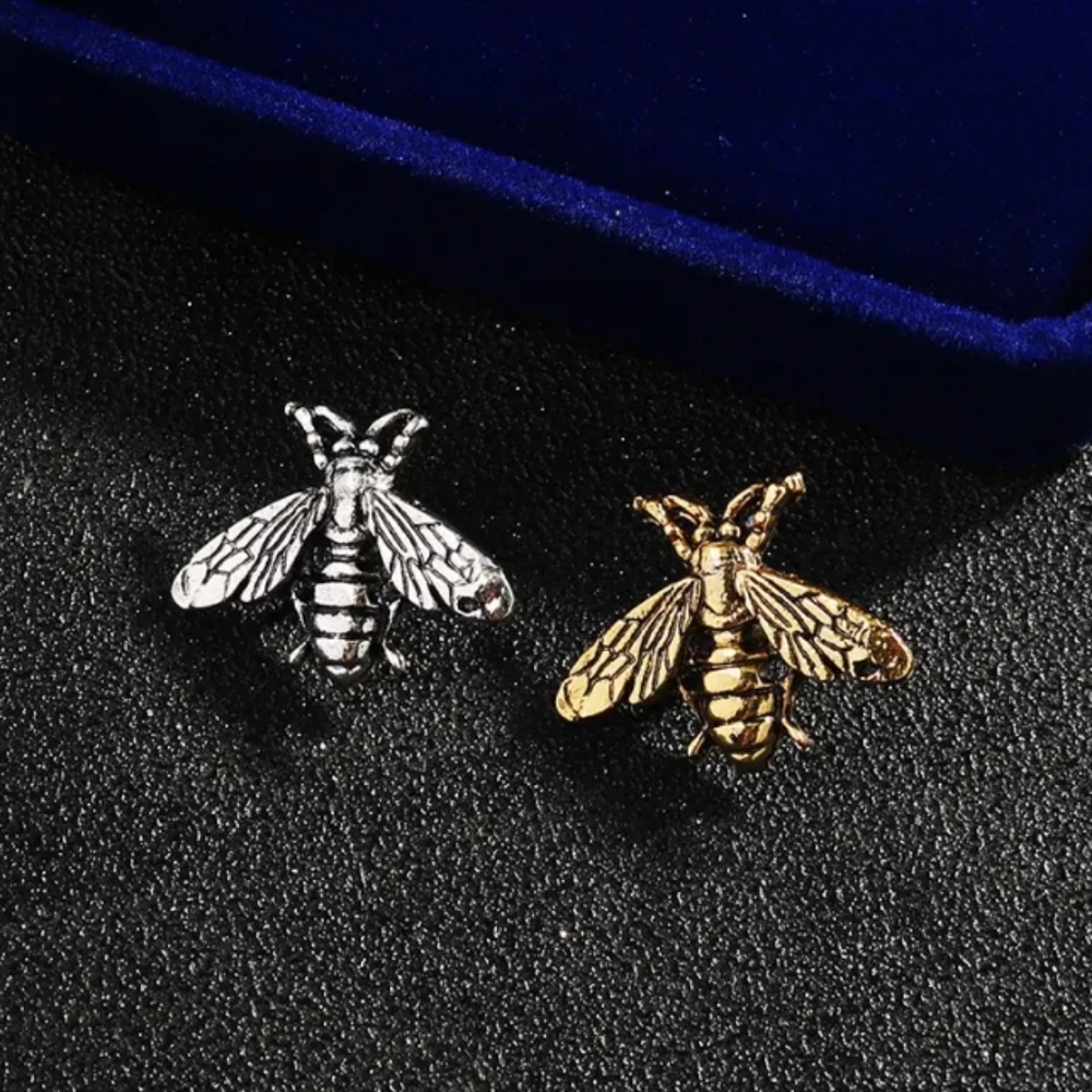 Silver Bee Brooch Pin Vintage Style - Picture 5 of 6